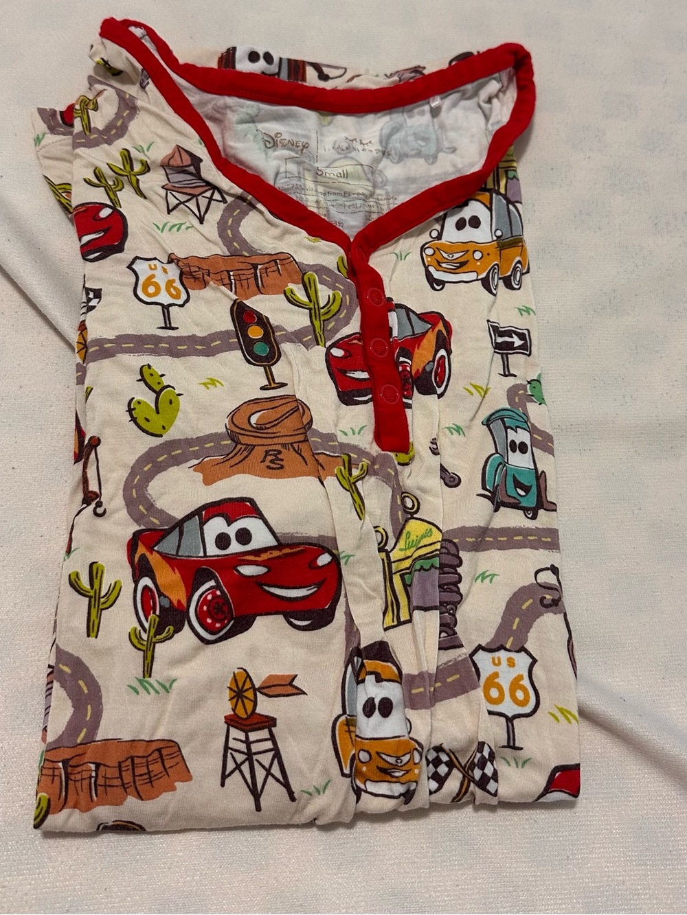 Disney Cars Sleep Sack with Red Trim and Road-Trip Print